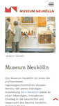 Mobile Screenshot of museum-neukoelln.de