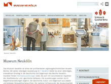 Tablet Screenshot of museum-neukoelln.de